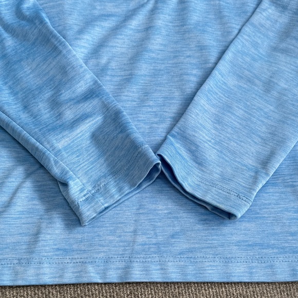 Vineyard Vines Baby Blue Quarter-Zip Performance Shep Shirt Pullover - Picture 4 of 7